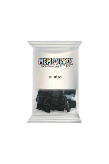 Bag Of Bricks -Black 01 - Memobrick