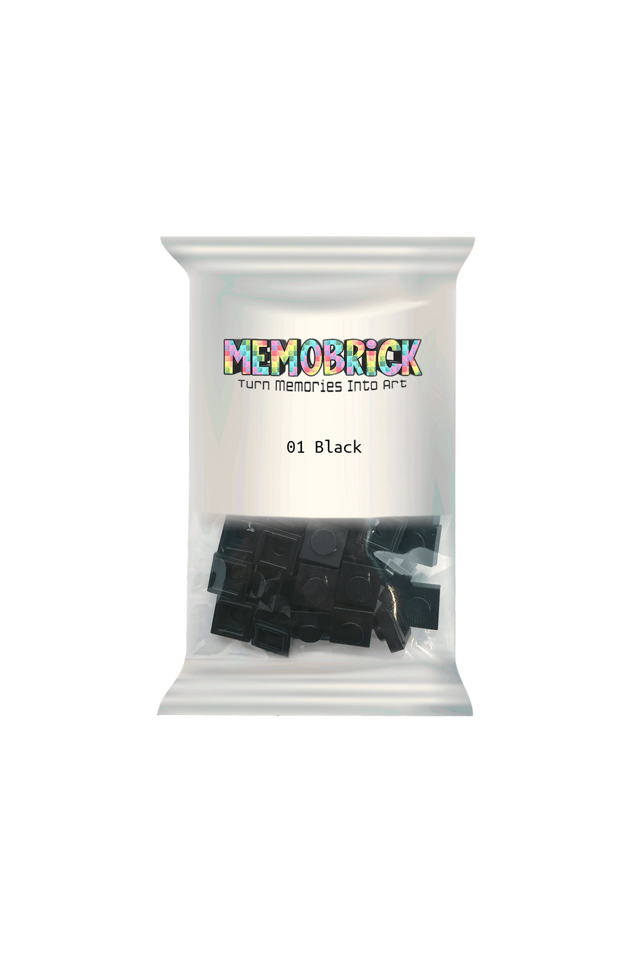 Bag Of Bricks -Black 01 - Memobrick