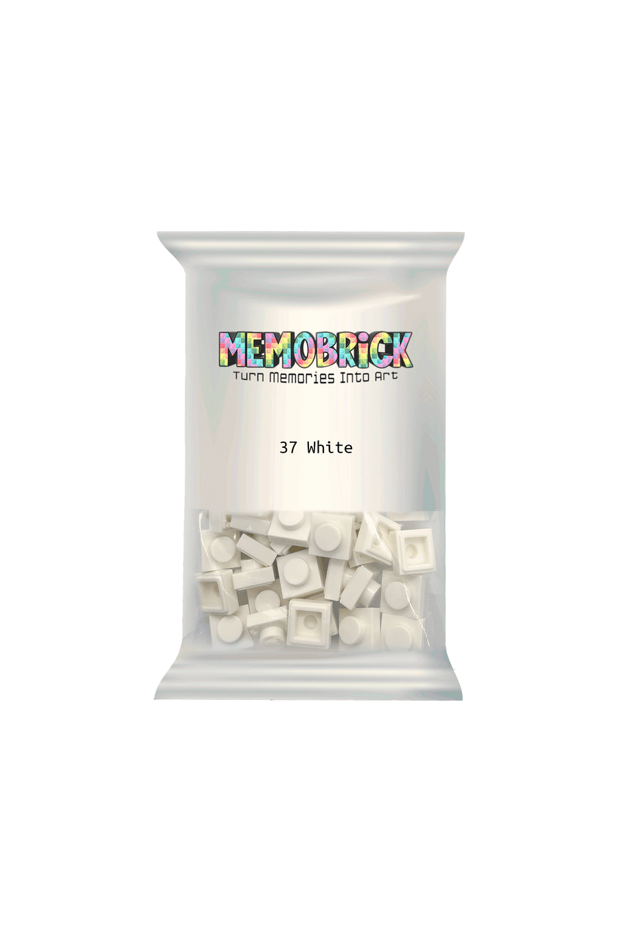 Bag of Bricks - White 37 - Memobrick
