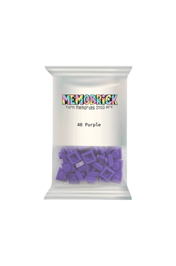 Bag of Bricks - Purple 40 - Memobrick