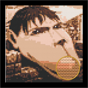 ATTACK ON TITAN CART TITAN BRICKED MOSAIC PORTRAIT 20X20