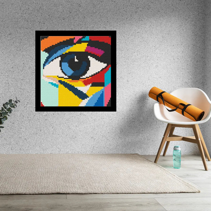 EYE ABSTRACT ART  Home Decor Bricked Mosaic 20x20 Memobrick