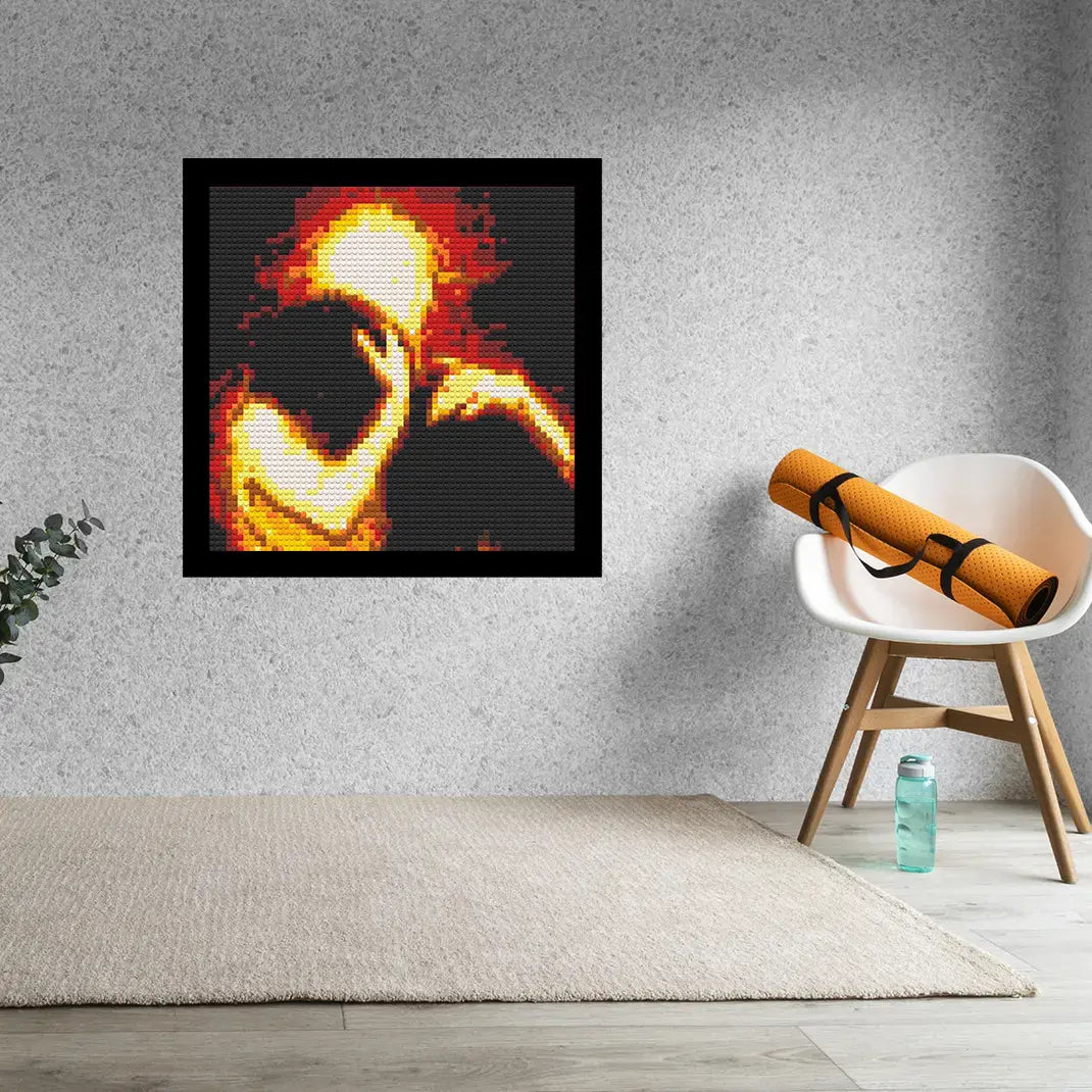 Hope Art Home Decor Bricked Mosaic Portrait 20x20 - Memobrick