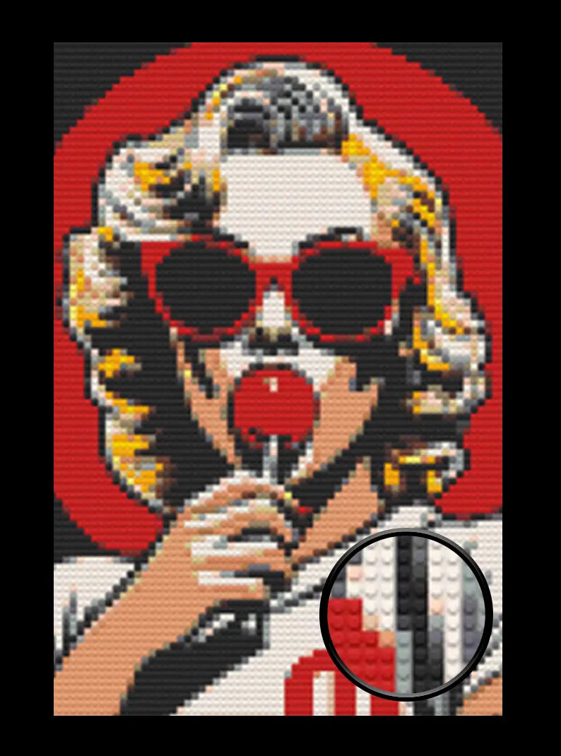 Lady Bricked Mosaic Home Decor 20x30