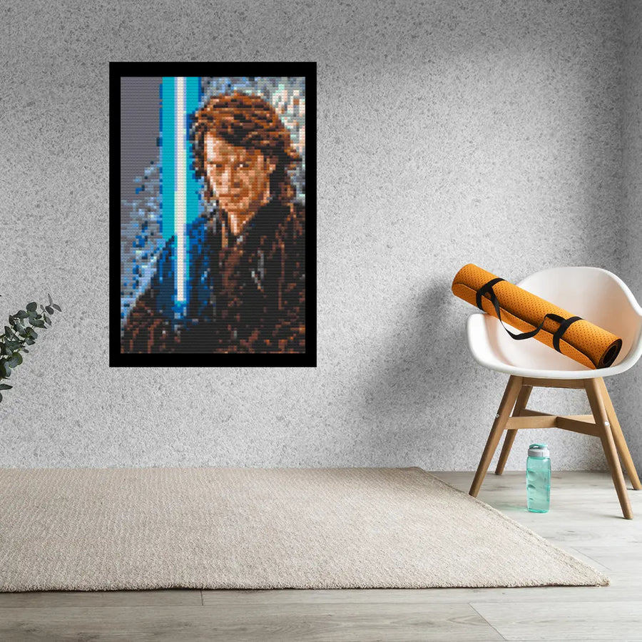 Starwars Anakin 2 Bricked Mosaic Home Decor 20x30