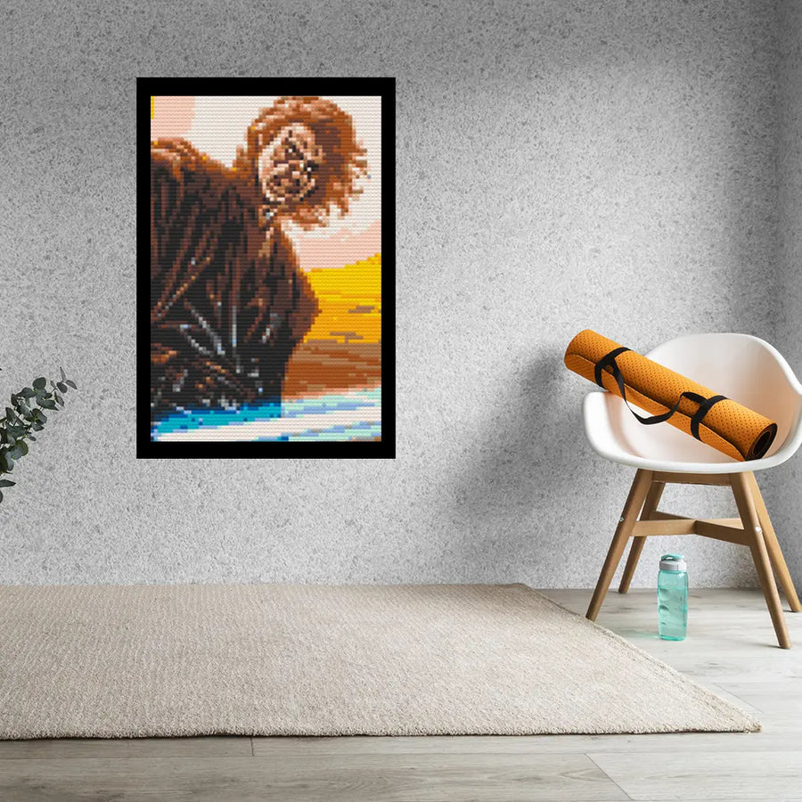 Starwars Anakin Bricked Mosaic Home Decor 20x30