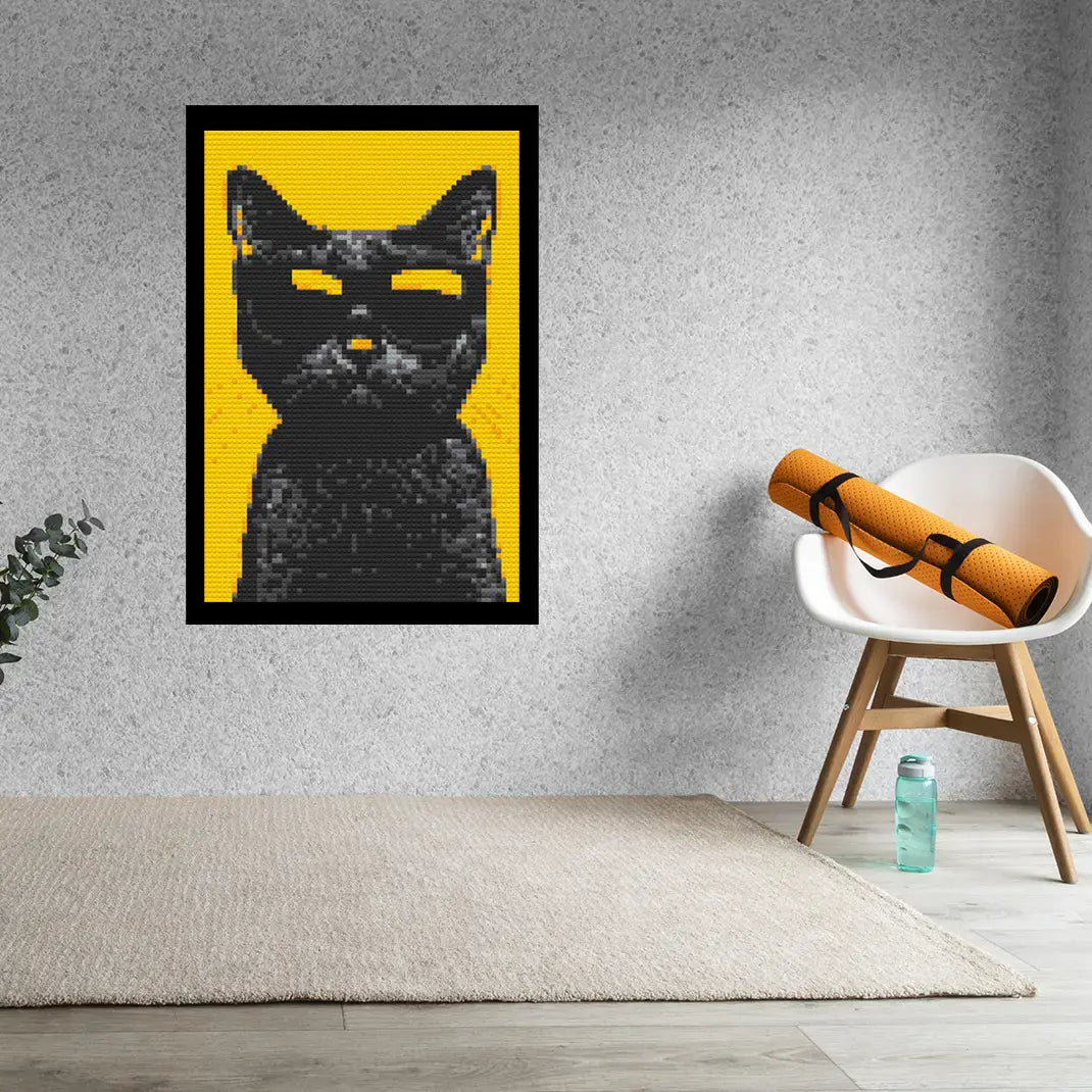 Swag Cat Bricked Mosaic Home Decor 20x30" - Memobrick